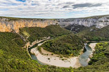 Fototapeta na wymiar Gorges de l'Ardèche, in the south of France
