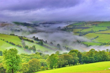 Obraz premium Fog in the valley