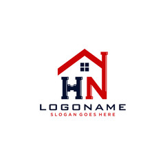 HN Initial for Plumbing Service logo icon vector