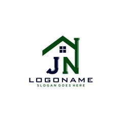 JN Initial for Plumbing Service logo icon vector