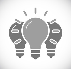 lightbulb teamwork group icon