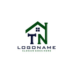 TN Initial for Plumbing Service logo icon vector