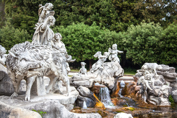 Obraz premium Marble Statue in Royal Palace of Caserta, also known as Reggia di Caserta, Italy