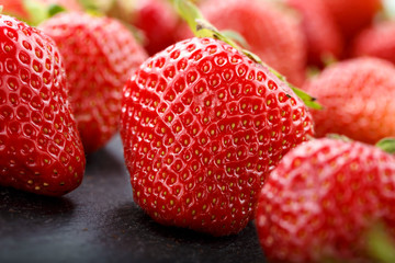 strawberries on the table