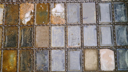 Vintage glass drain cover