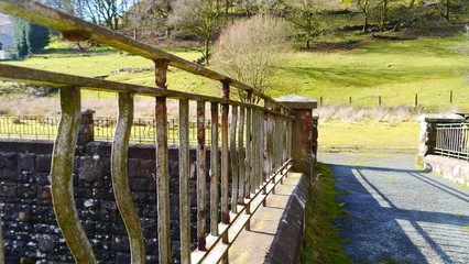 Railings on a bridge 