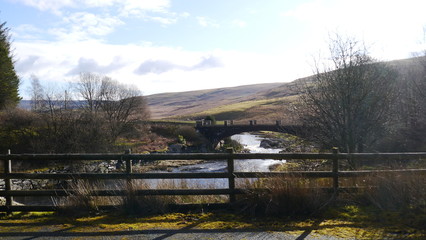 Old bridge over the river