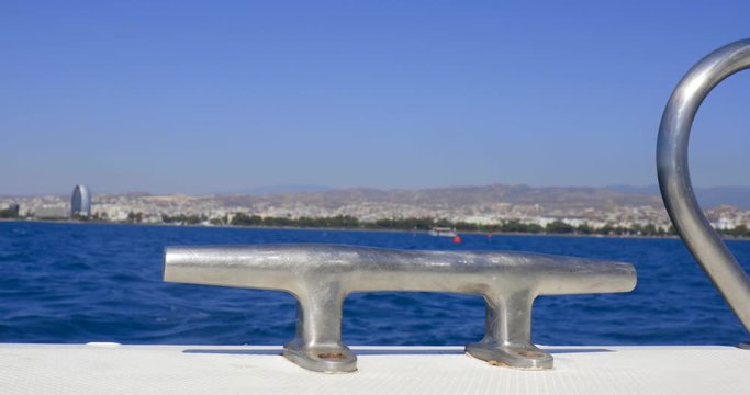 View of the Cyprus coast  from a boat