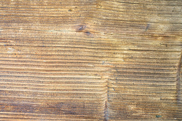 Old brown wide wooden board. Natural background. Close-up