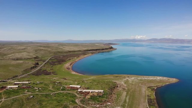 Lake Sevan in Armenia. Top view
