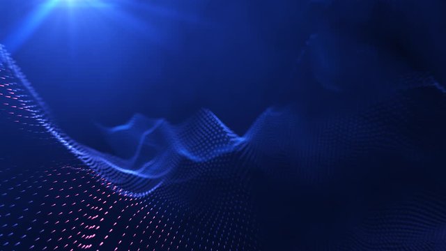 Particle Background with Fog