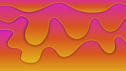 Abstract paper cut background with relief layers. Vector colorful composition with fluid wavy shapes. Applicable for wallpapers, banners, business presentations, flyers, posters and invitations.