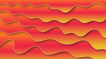 Abstract paper cut background with relief layers. Vector colorful composition with fluid wavy shapes. Applicable for wallpapers, banners, business presentations, flyers, posters and invitations.