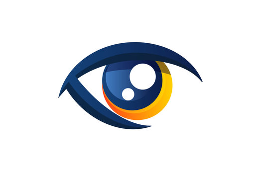 vision eye icon, eye logo