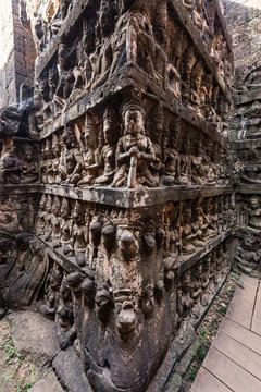 Lepper King Terrace, Angkor Thom ancient city, Siem Reap, Cambodia 