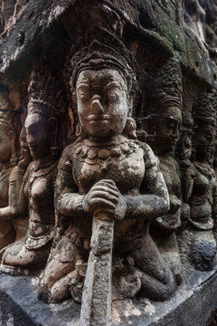 Lepper King Terrace, Angkor Thom ancient city, Siem Reap, Cambodia 