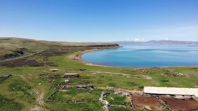 Lake Sevan in Armenia. Top view