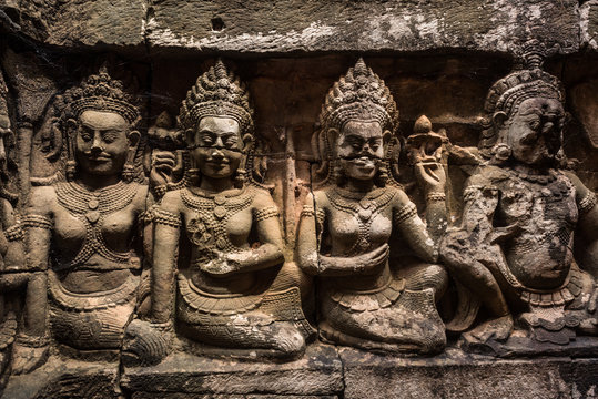 Lepper King Terrace, Angkor Thom ancient city, Siem Reap, Cambodia 