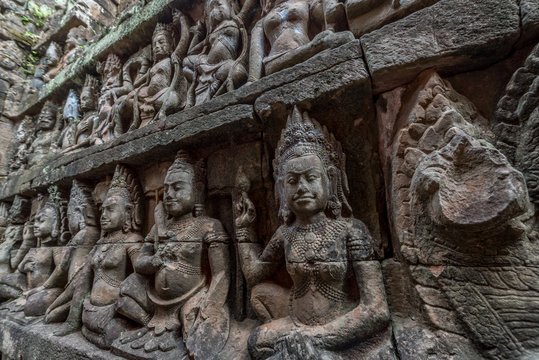 Lepper King Terrace, Angkor Thom ancient city, Siem Reap, Cambodia 