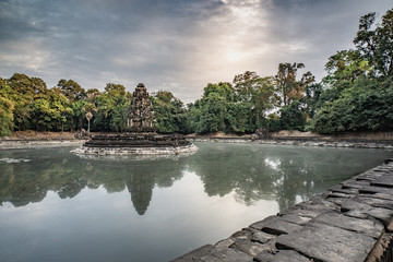Neak Poan is part of the Angkor temples and attract only a few visitors, Siem Reap province, Cambodia