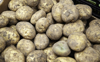 Potatoes in market