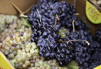Grapes in market