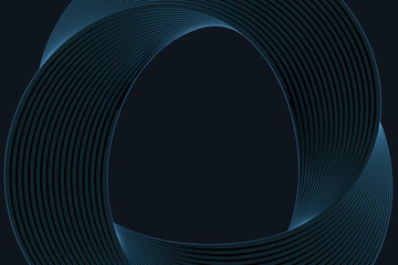 Naklejka premium The virtual image of Mobius ring geometric figure, 3d rendering
