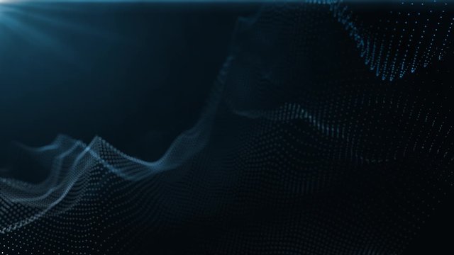 Particle Background with Fog