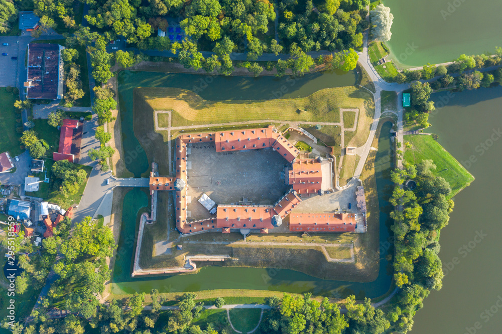 Wall mural nesvizh castle is a residential castle of the radziwill family in nesvizh, belarus, beautiful view i