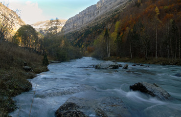 Paisajes de ordesa en Otoño. Huesca.España