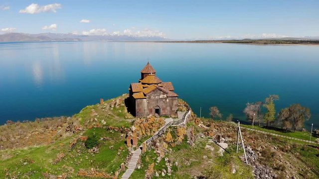 Sevanavank (Sevan Monastery) is a monastic complex located on a peninsula on the shore of Lake Sevan in the Gegharkunik region of Armenia. An ancient Christian shrine.