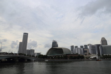 シンガポールのマリーナベイエリアの風景