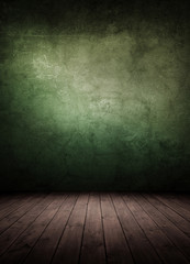 empty room with colored wall (concrete).