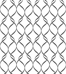 Vector geometric seamless pattern. Modern geometric background with wavy lines.