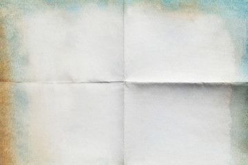 Old paper folded, texture background.