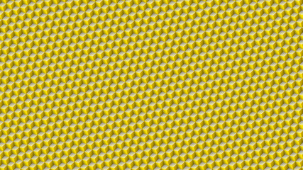 yellow cubes tiles geometric background 3d illustration