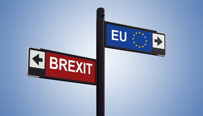 Brexit Konzept - Großbritannien  verlässt die Europäische Union
