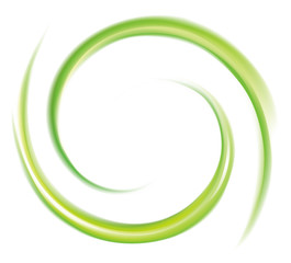 Vector swirling backdrop green color
