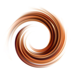 Vector background of swirling creamy chocolate texture