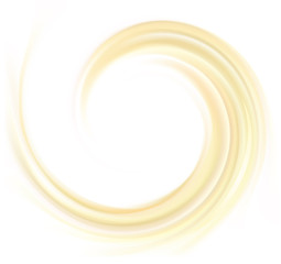 Vector yellow background of swirling creamy texture
