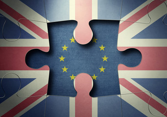 Brexit Konzept - Großbritannien  verlässt die Europäische Union