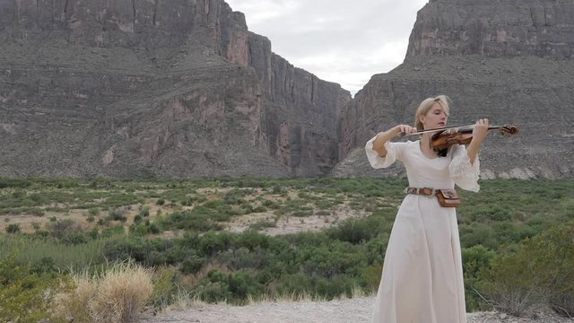 Violinist Santa Elena Canyon