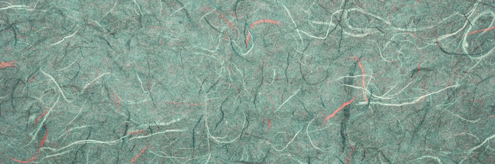  green textured mulberry paper