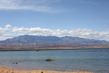 Lake Vista with Mountains