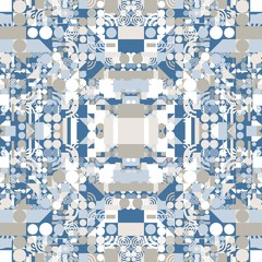 Abstract Symbols Random Distributed Pattern Generative Art background illustration