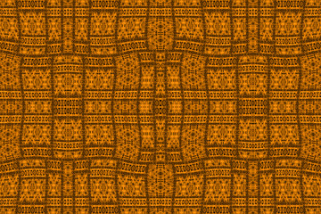 Colorful African fabric, orange color