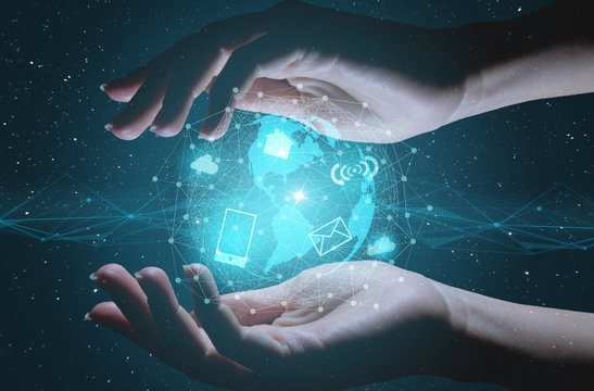 the concept of modern technologies and the development of the Internet, the fifth generation of mobile communications, improving the quality of the services provided