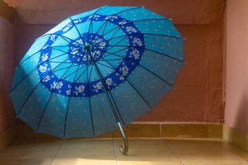 blue umbrella