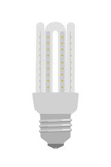 Led lamp, light bulb realistic vector illustration