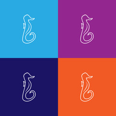 sea Horse icon. Element of popular sea animals icon. Premium quality graphic design. Signs, symbols collection icon for websites, web design